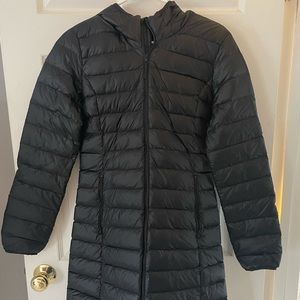 Aritzia TNA long puffer jacket